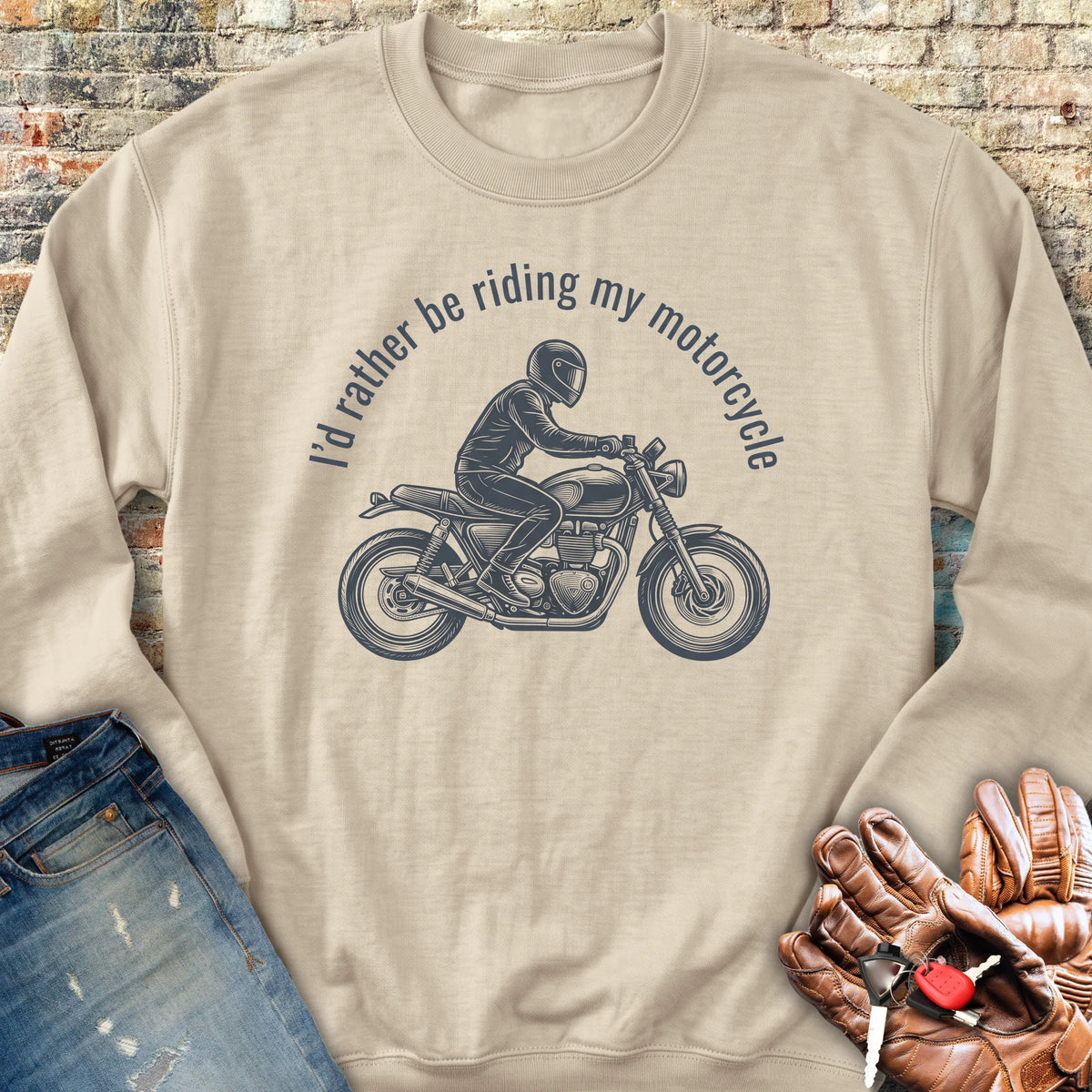 Rather Be Riding Sweatshirt - Sand