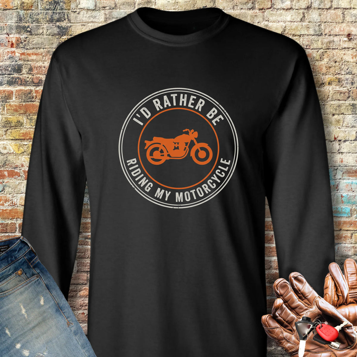 Rather Patch Long Sleeve T-Shirt - Black