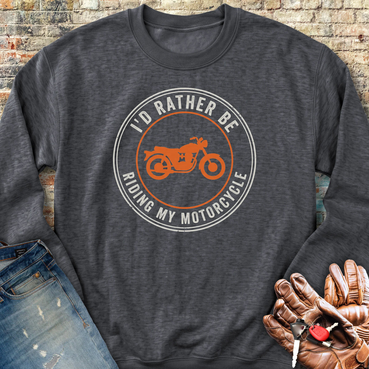 Rather Patch Sweatshirt - Dark Heather