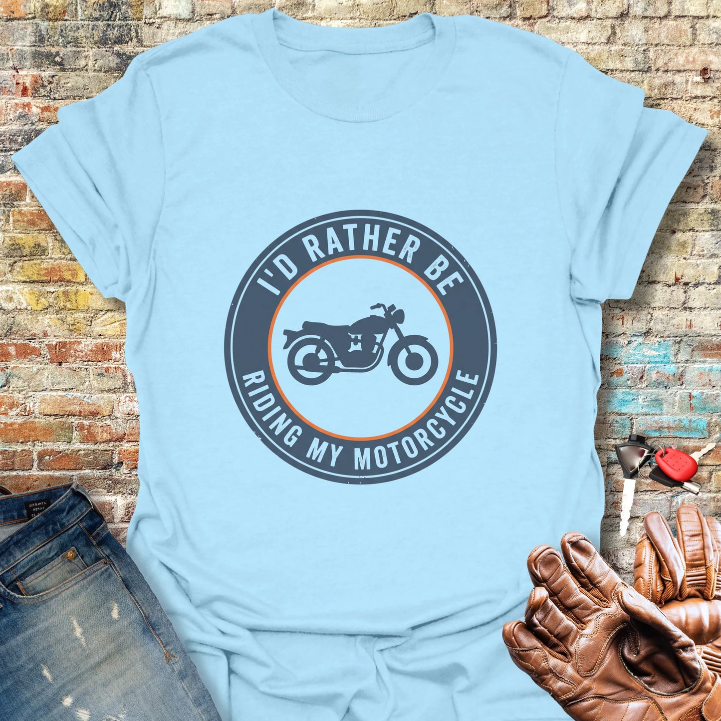Rather Patch T-Shirt - Light Blue