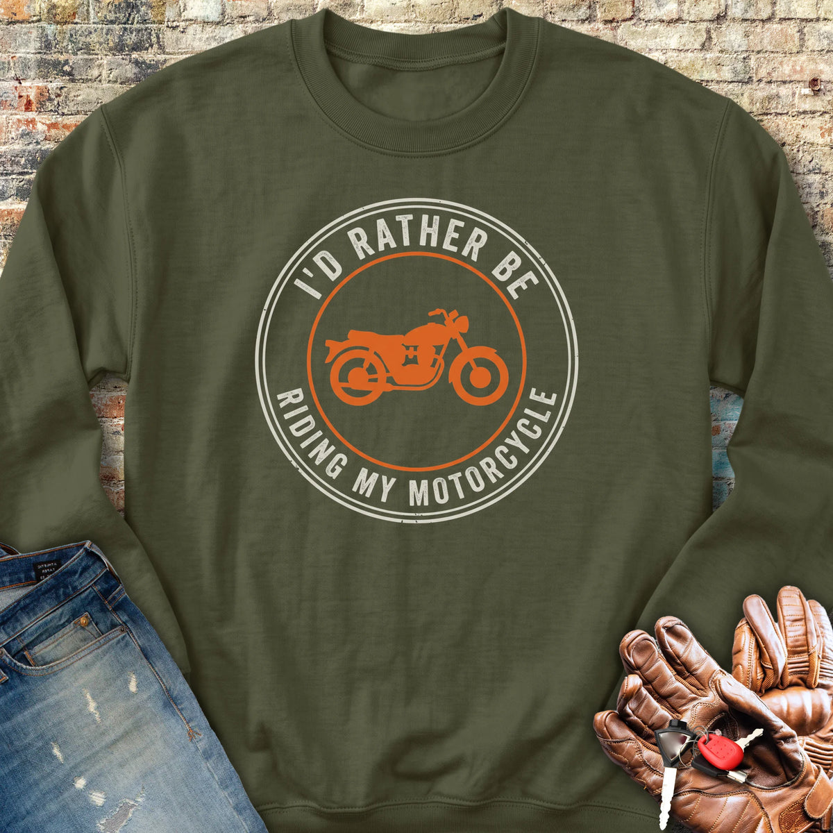 Rather Patch Sweatshirt - Military Green