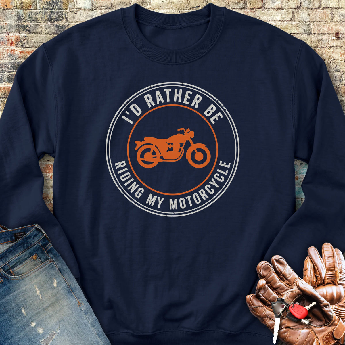 Rather Patch Sweatshirt - Navy