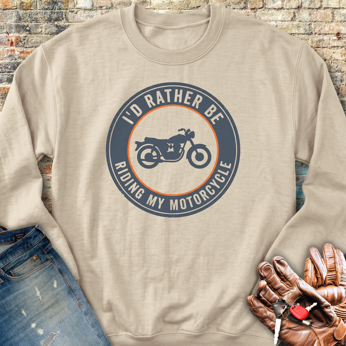Rather Patch Sweatshirt - Sand