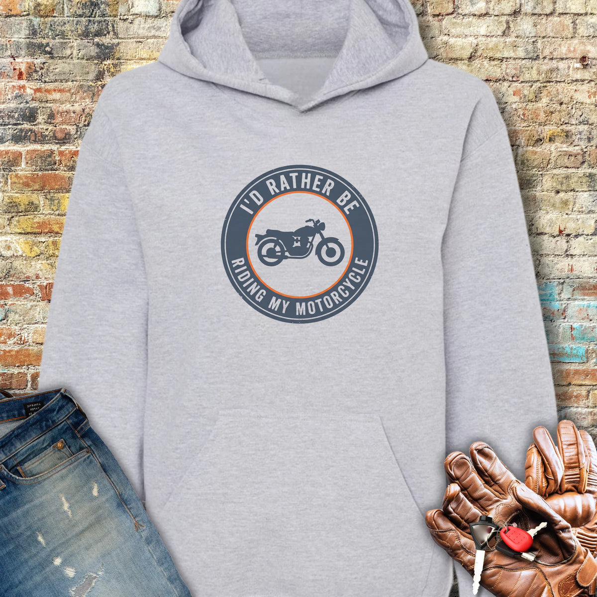 Rather Patch Hoodie - Sport Grey