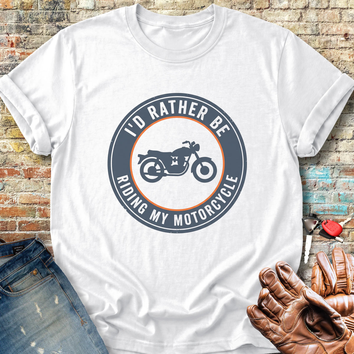 Rather Patch Classic T-Shirt - White