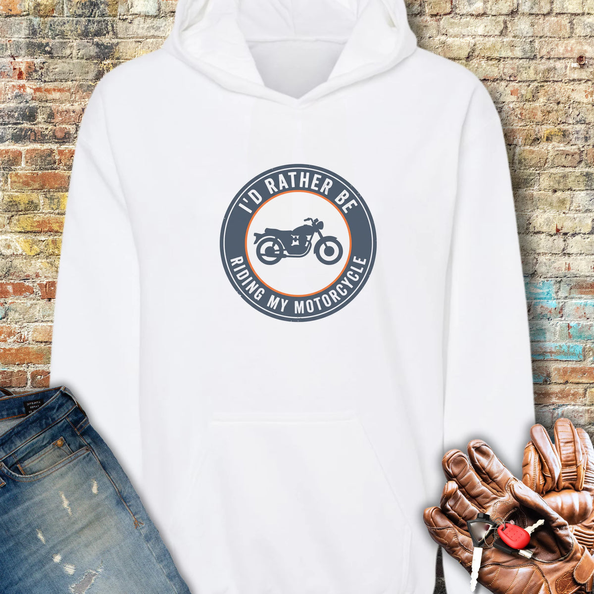 Rather Patch Hoodie - White