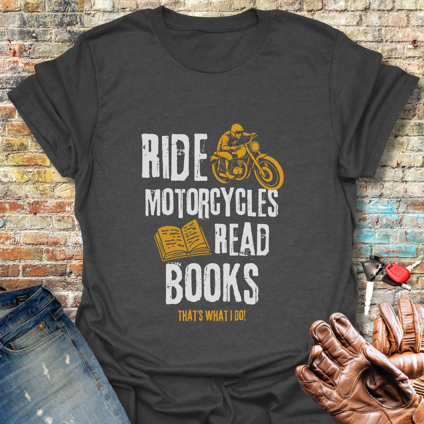 Read Books T-Shirt - Dark Heather