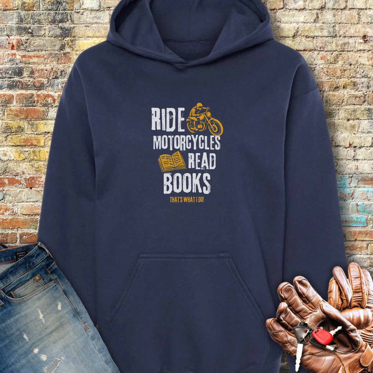 Read Books Hoodie - Navy
