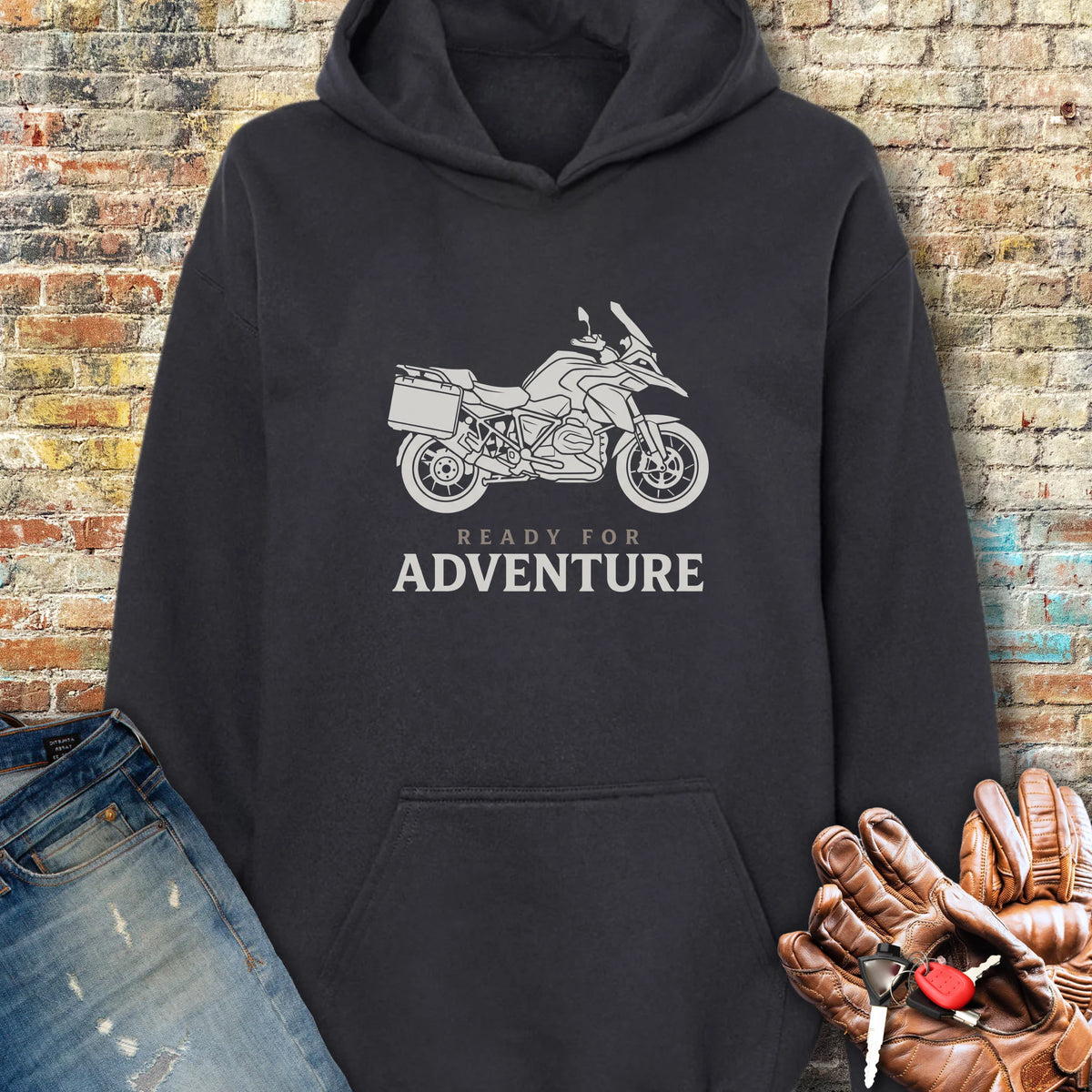 Ready For Adventure Hoodie - Black