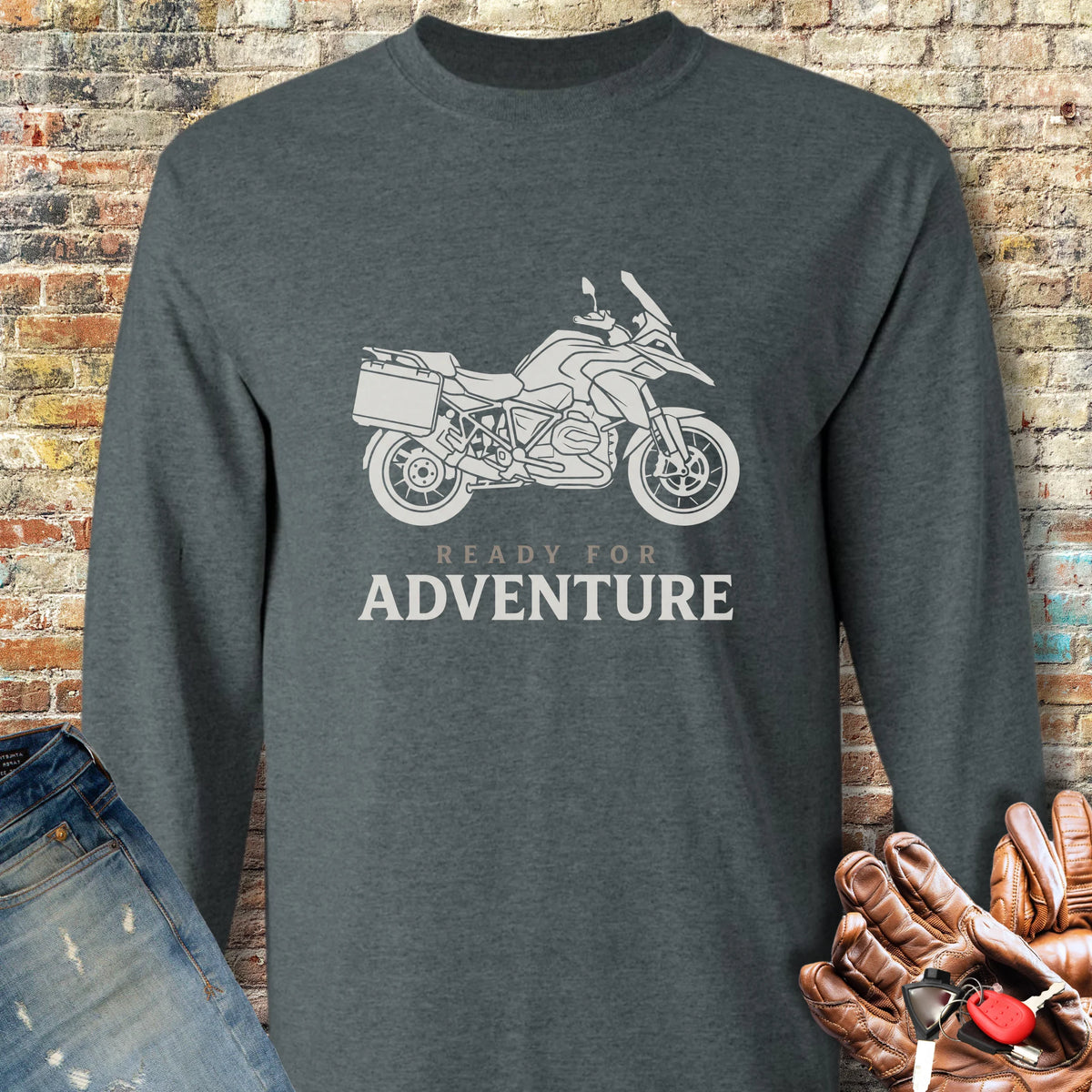 Ready For Adventure Long Sleeve T-Shirt - Dark Heather
