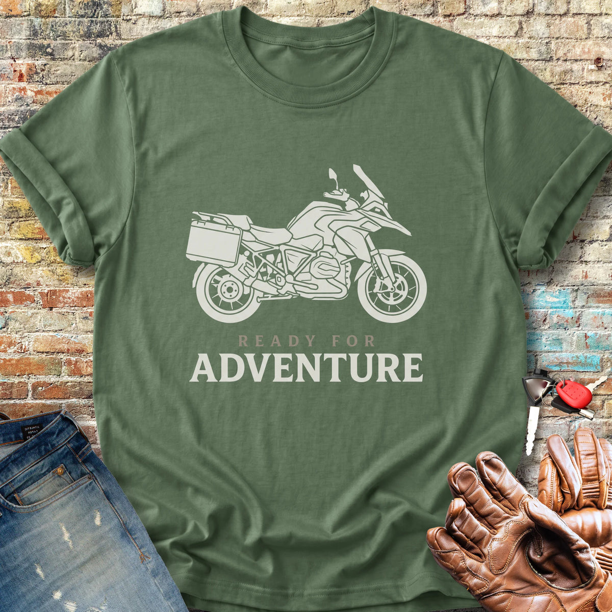 Ready For Adventure Classic T-Shirt - Military Green