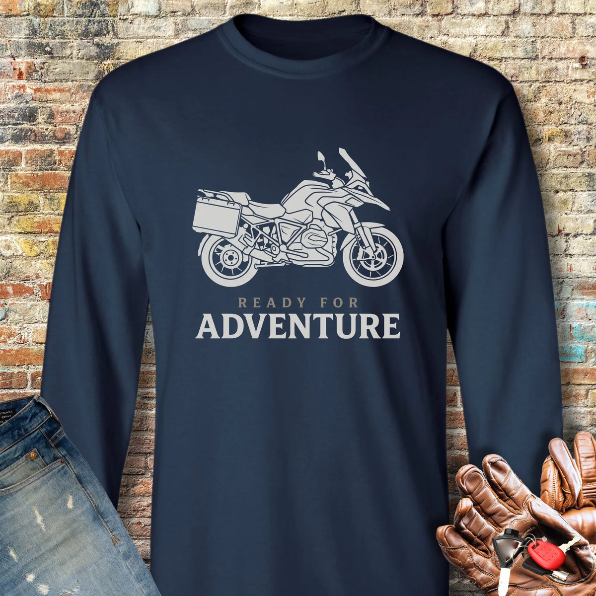 Ready For Adventure Long Sleeve T-Shirt - Navy