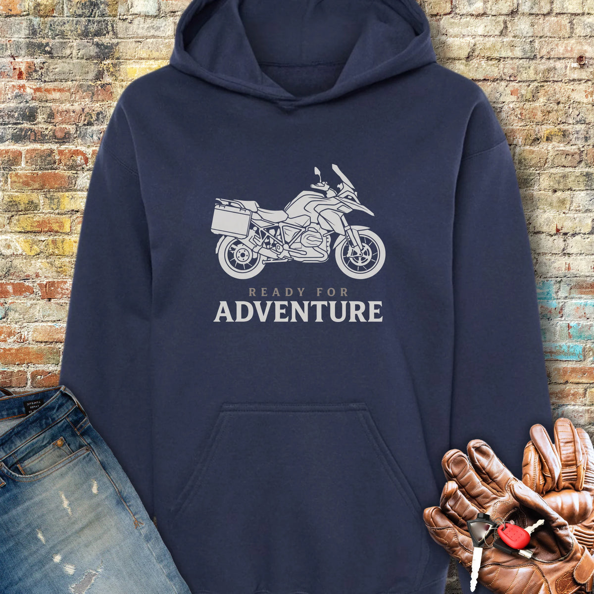 Ready For Adventure Hoodie - Navy