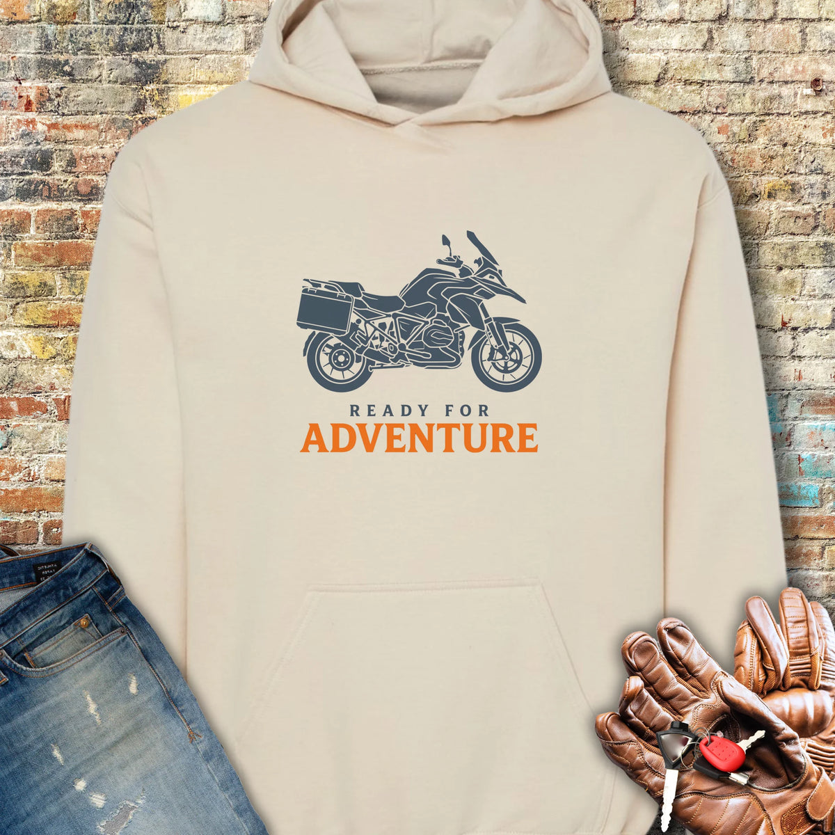 Ready For Adventure Hoodie - Sand