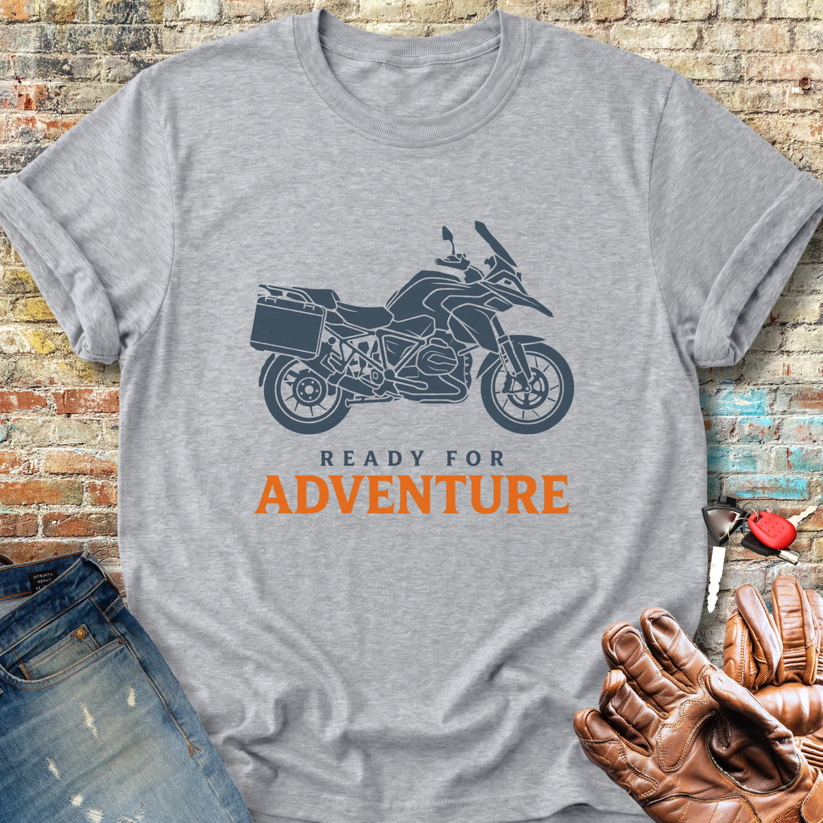 Ready For Adventure Classic T-Shirt - Sport Grey