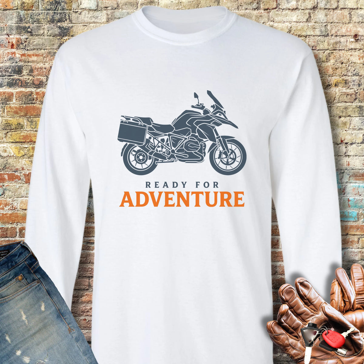 Ready For Adventure Long Sleeve T-Shirt - White