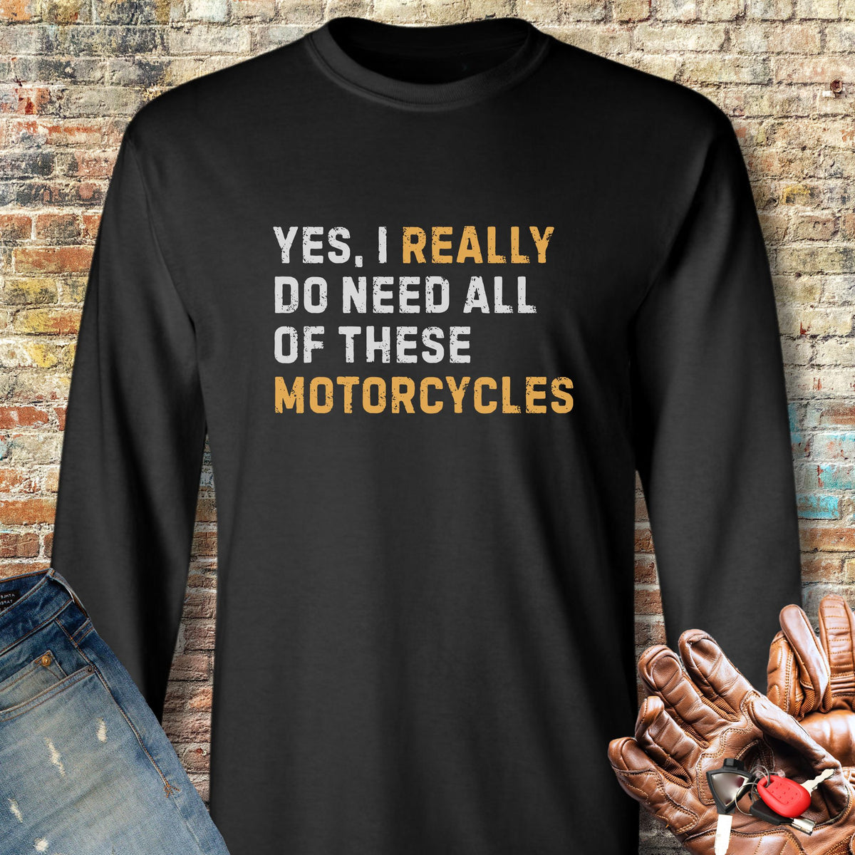 Really Long Sleeve T-Shirt - Black