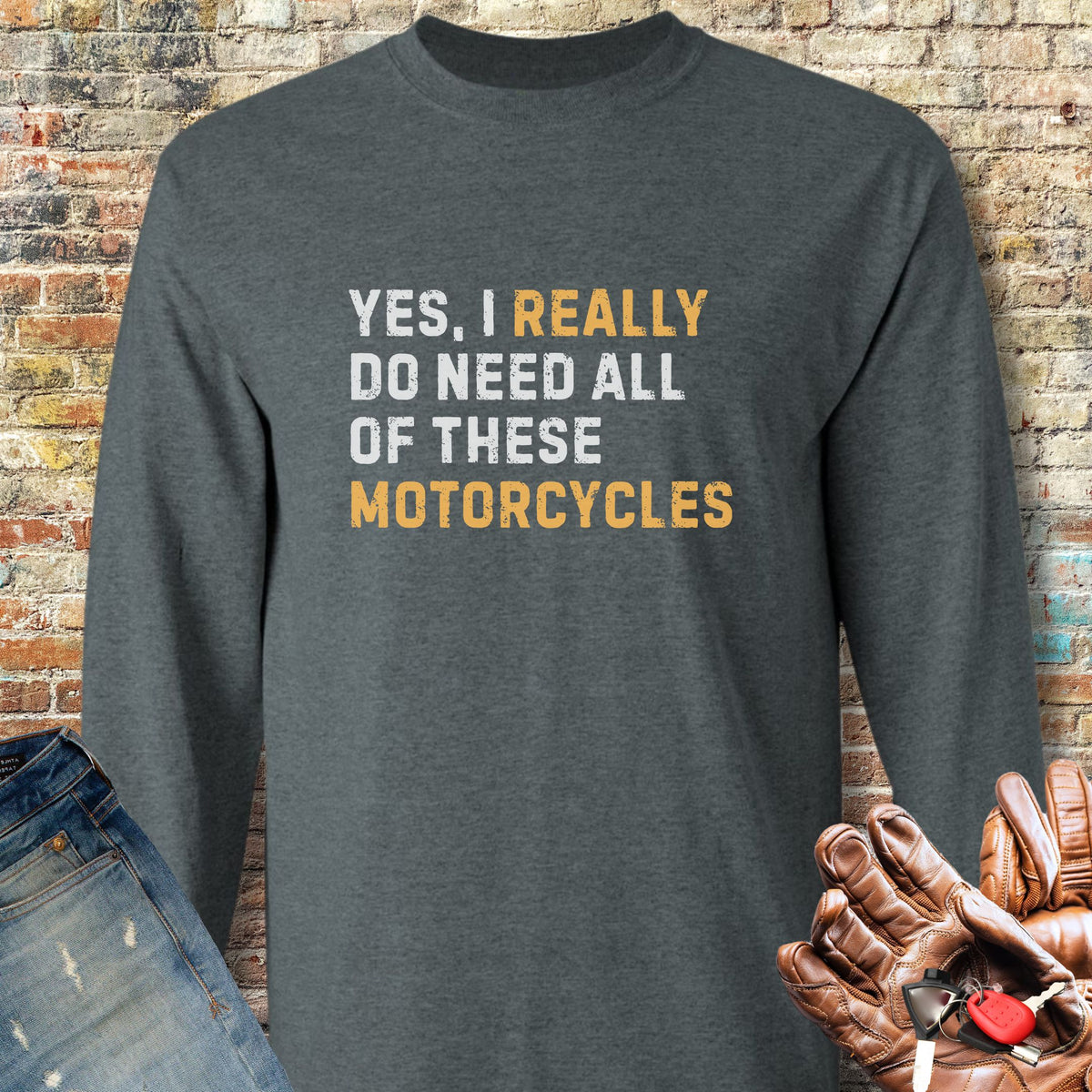 Really Long Sleeve T-Shirt - Dark Heather
