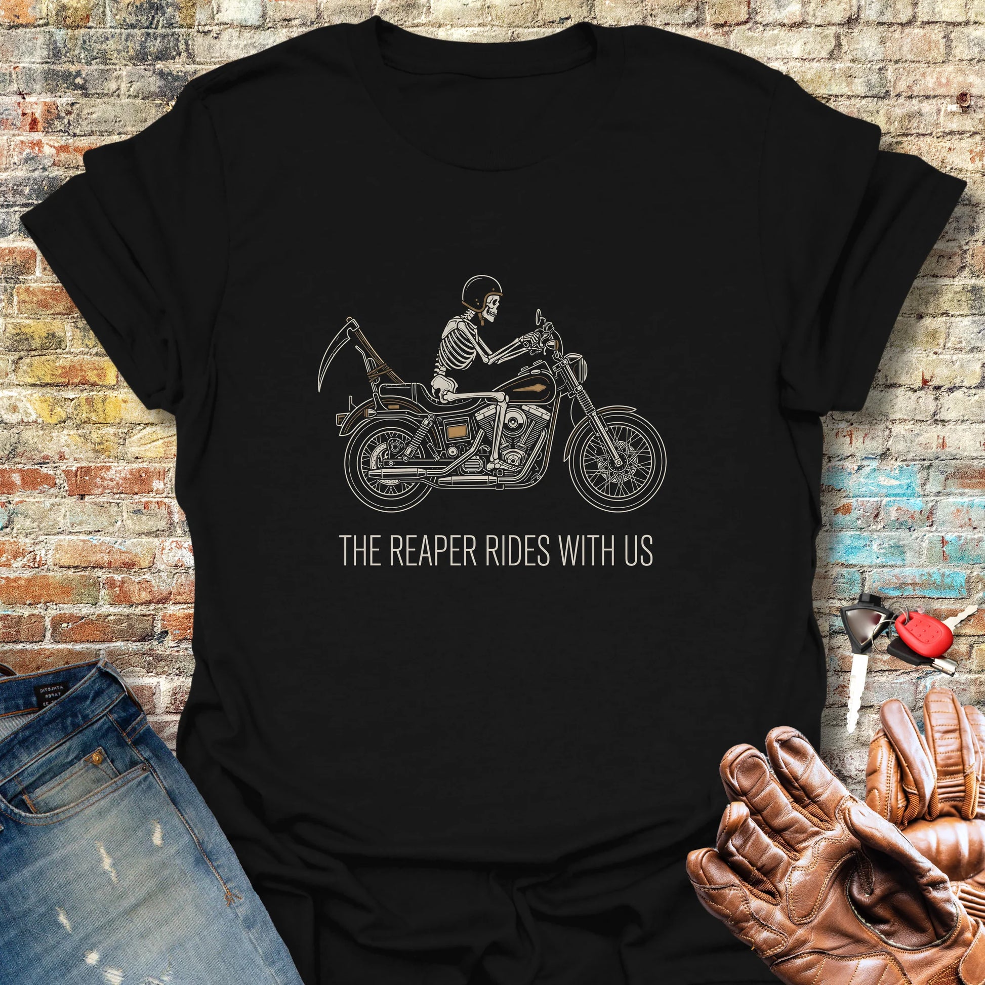 Reaper Rides T-Shirt - Black