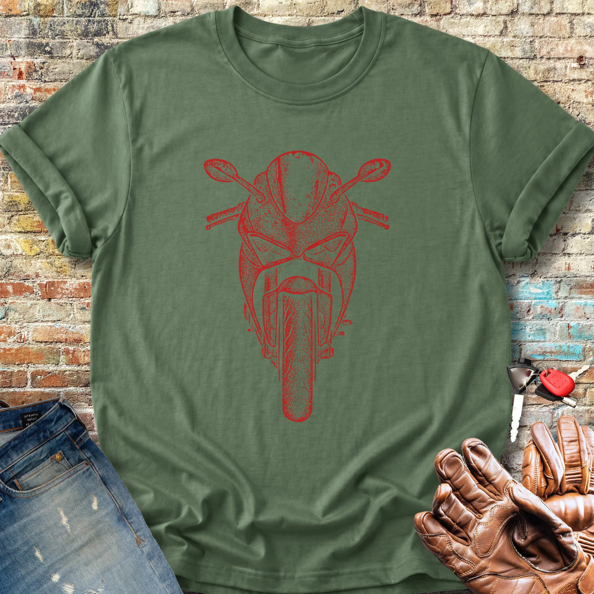 Red Racer Classic T-Shirt - Military Green