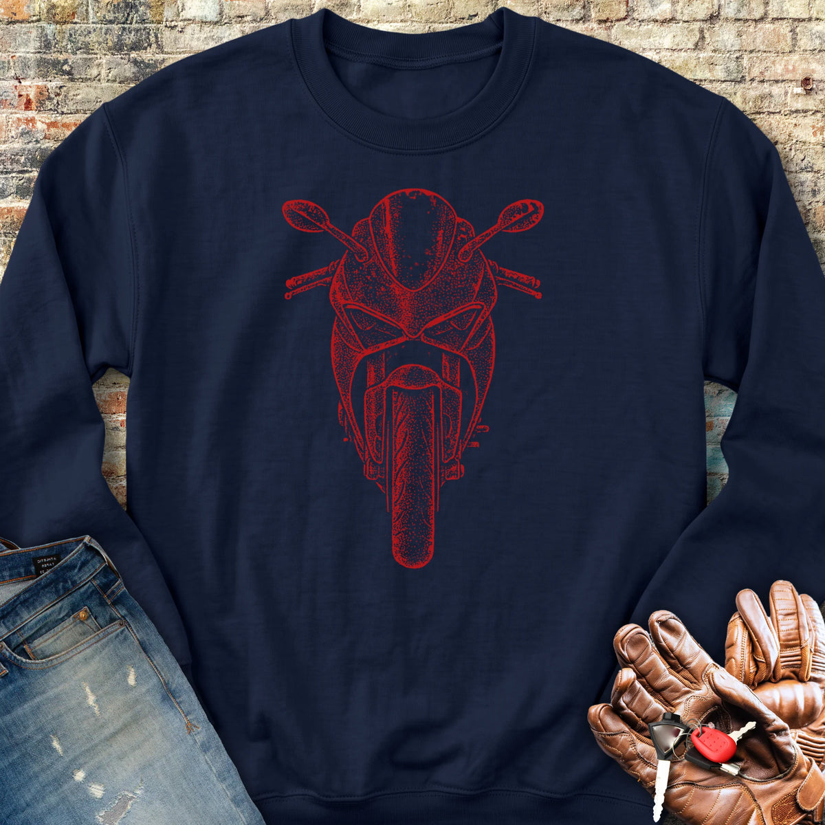 Red Racer Sweatshirt - Navy