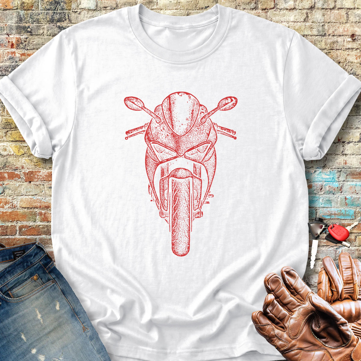 Red Racer Classic T-Shirt - White