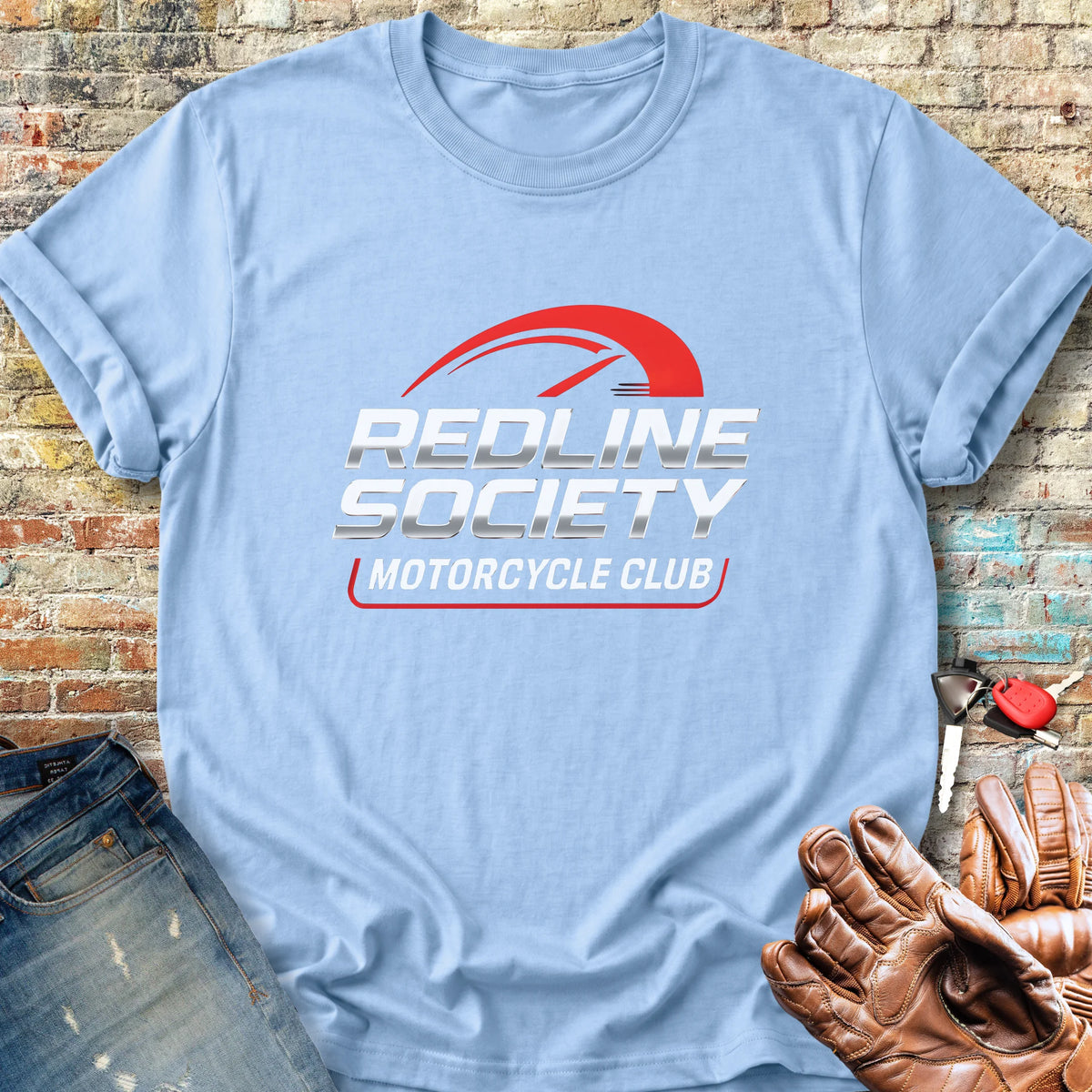 Redline Society Classic T-Shirt - Light Blue