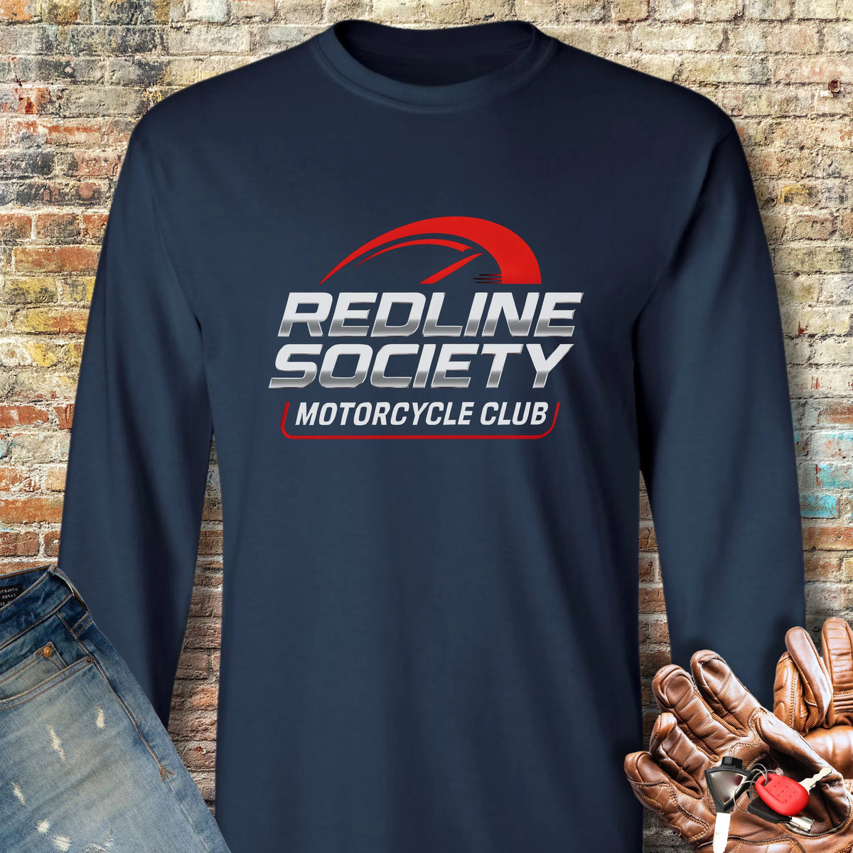 Redline Society Long Sleeve T-Shirt - Navy