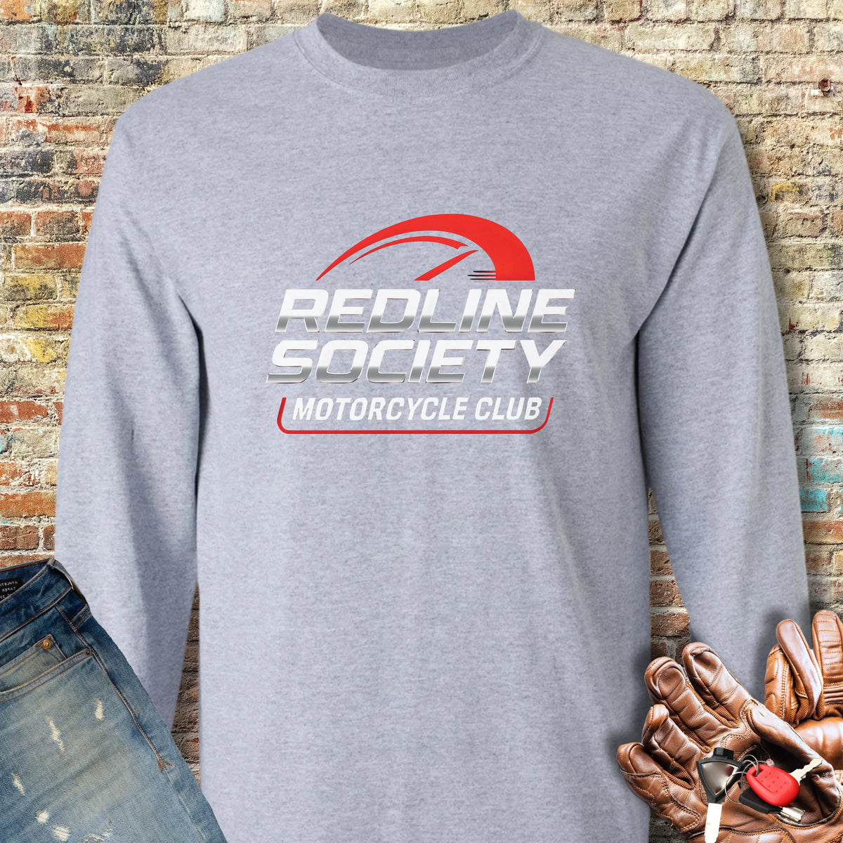 Redline Society Long Sleeve T-Shirt - Sport Grey