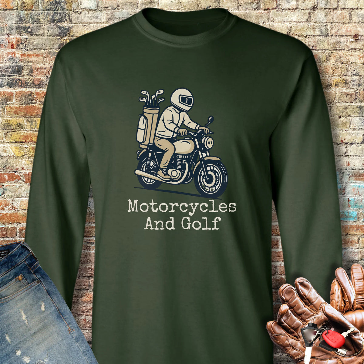 Require Long Sleeve T-Shirt - Forest Green