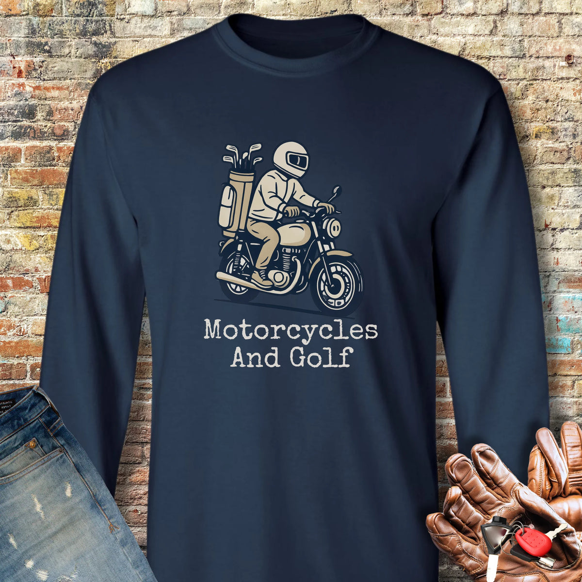 Require Long Sleeve T-Shirt - Navy