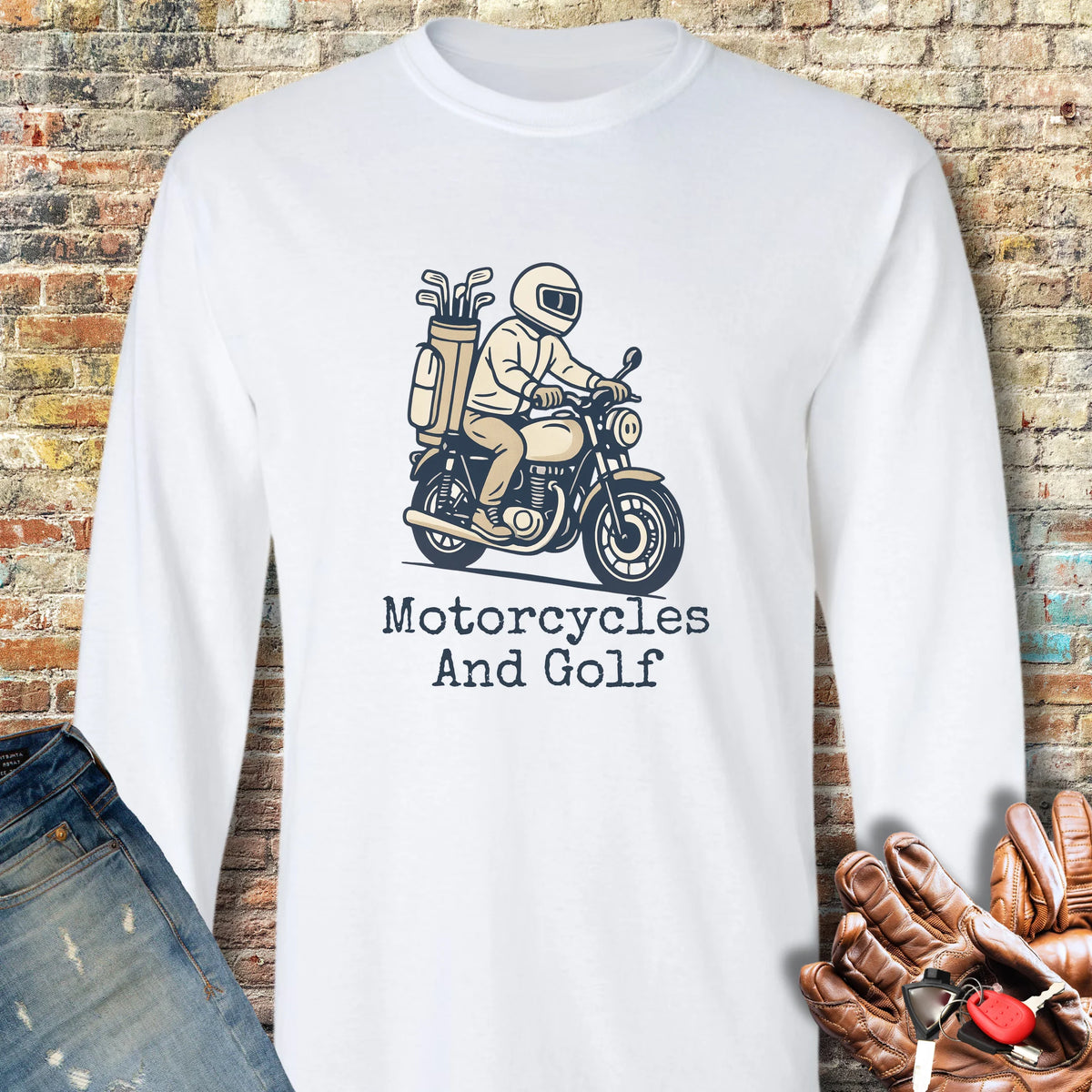 Require Long Sleeve T-Shirt - White