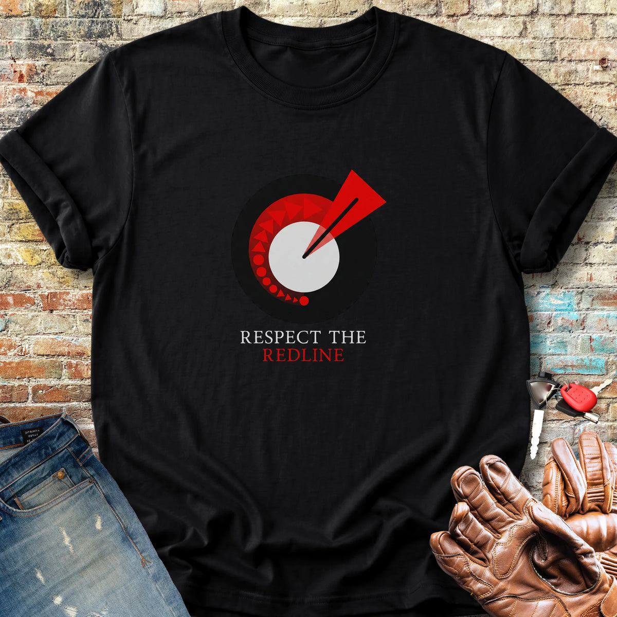 Respect The Redline Classic T-Shirt - Black
