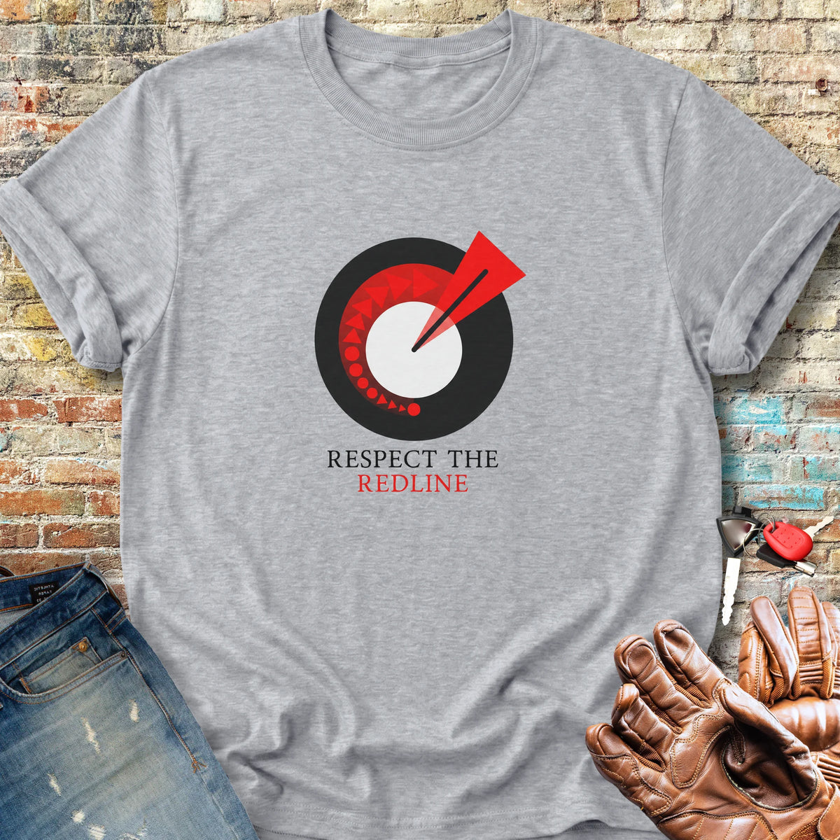 Respect The Redline Classic T-Shirt - Sport Grey