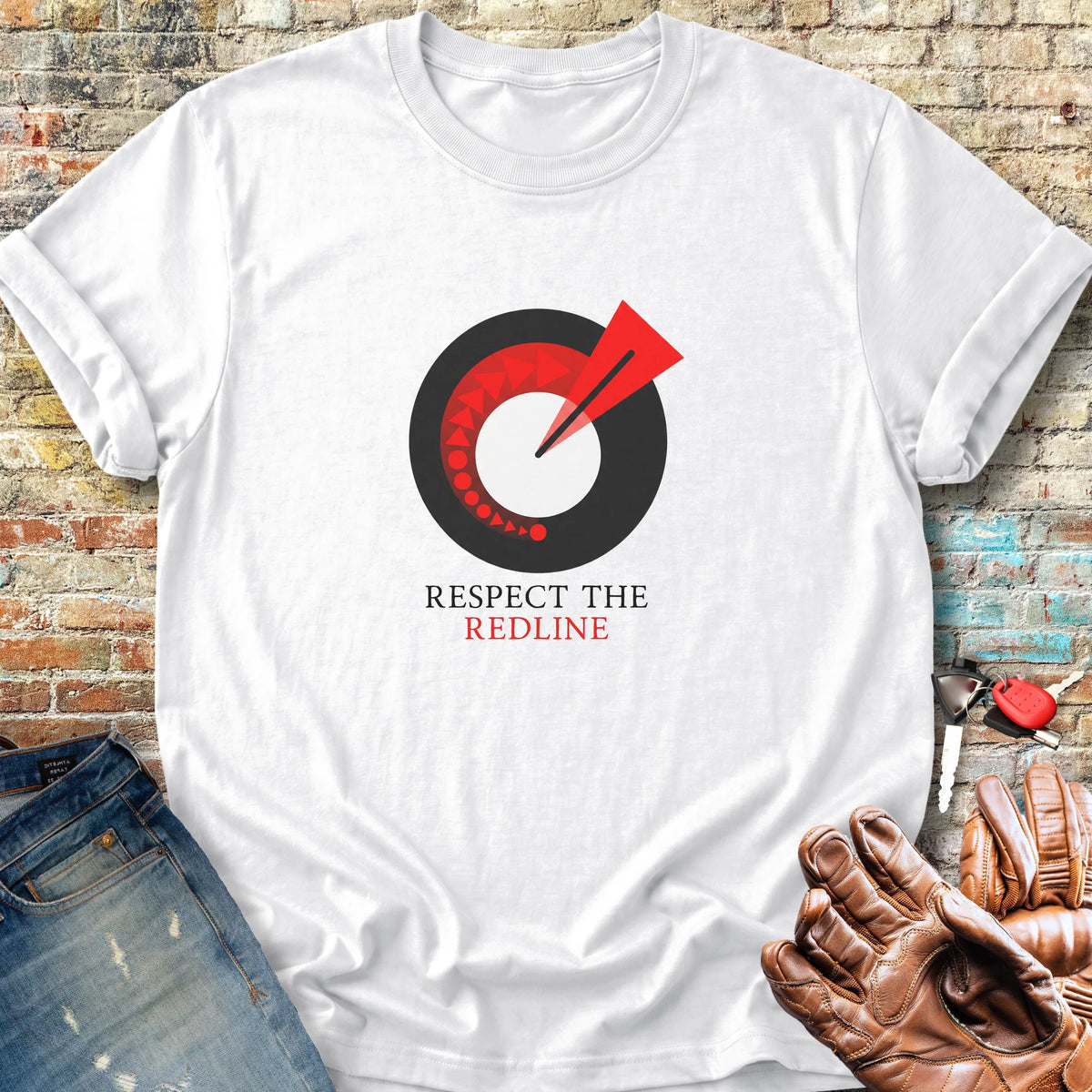 Respect The Redline Classic T-Shirt - White