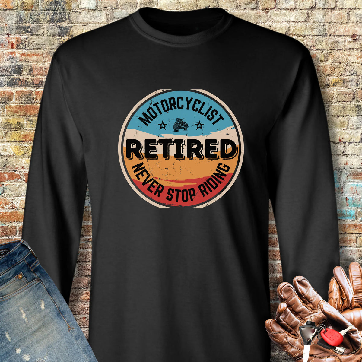 Retired Long Sleeve T-Shirt - Black