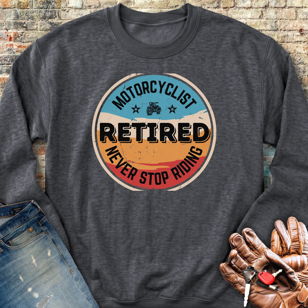 Retired Sweatshirt - Dark Heather