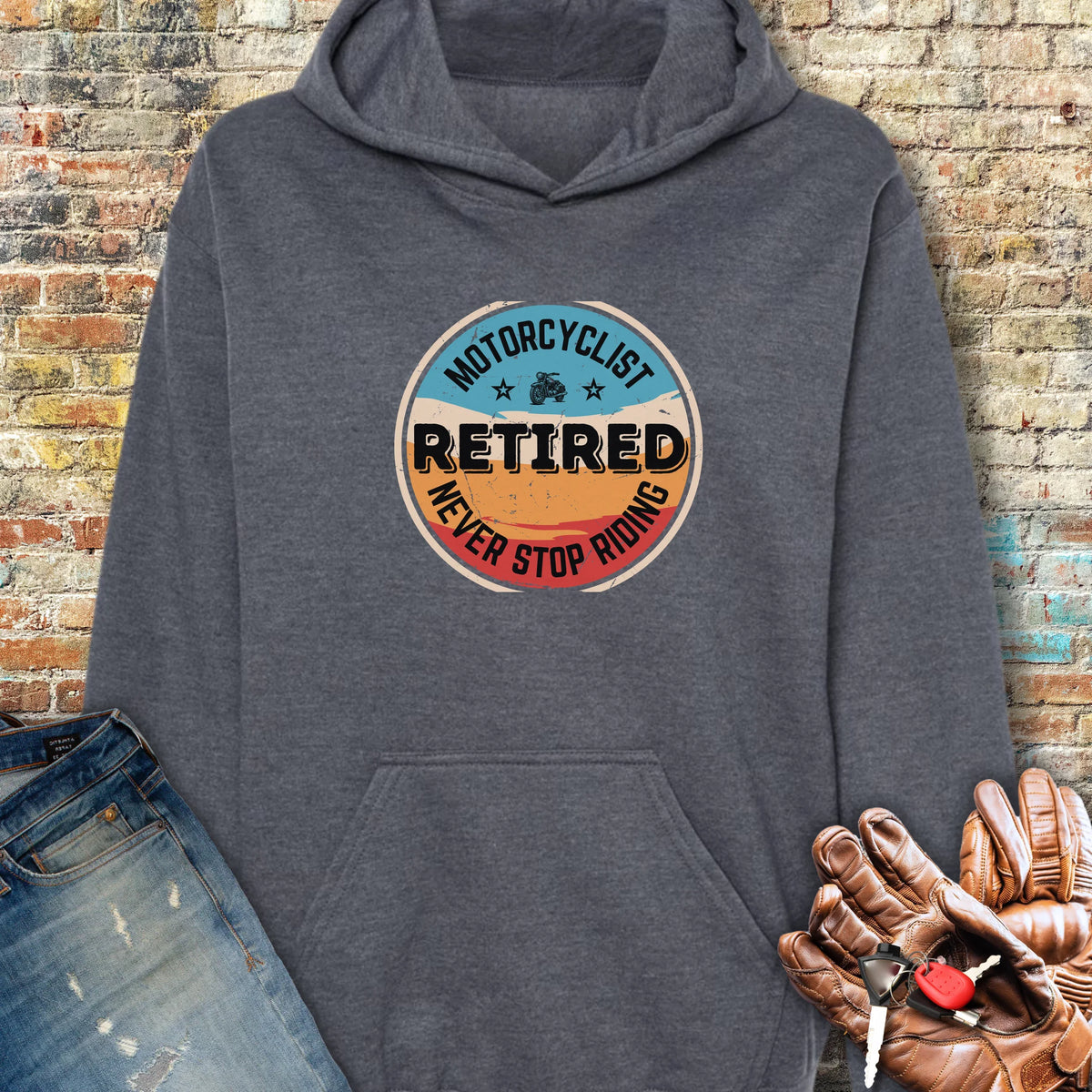 Retired Hoodie - Dark Heather