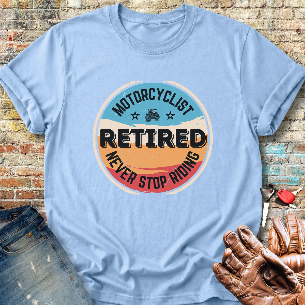 Retired Classic T-Shirt - Light Blue