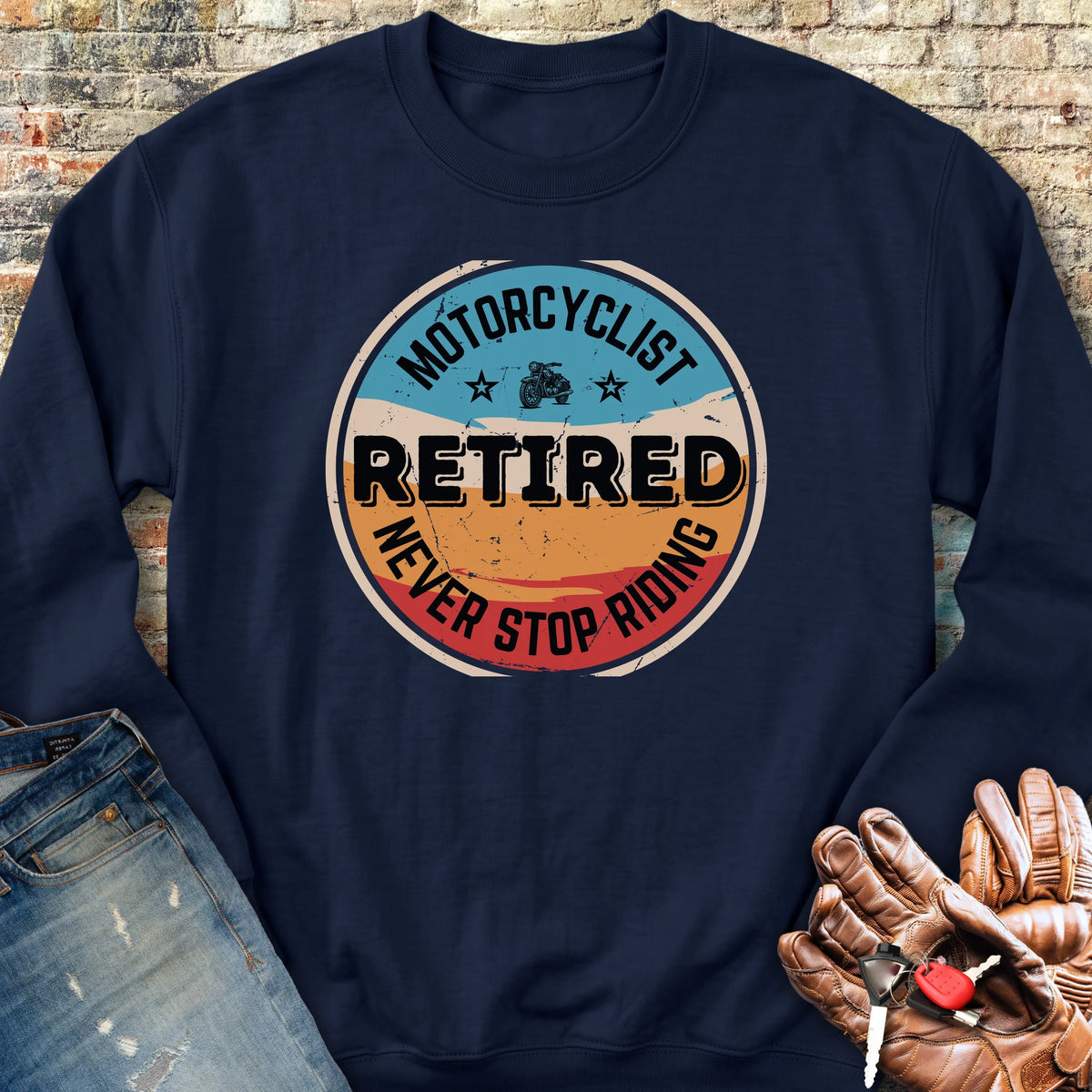 Retired Sweatshirt - Navy