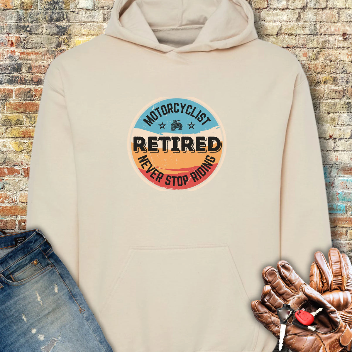 Retired Hoodie - Sand