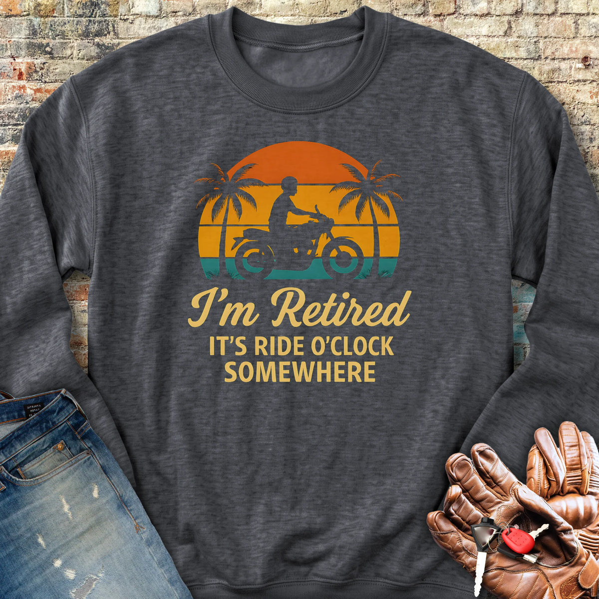 Retired o'Clock Sweatshirt - Dark Heather