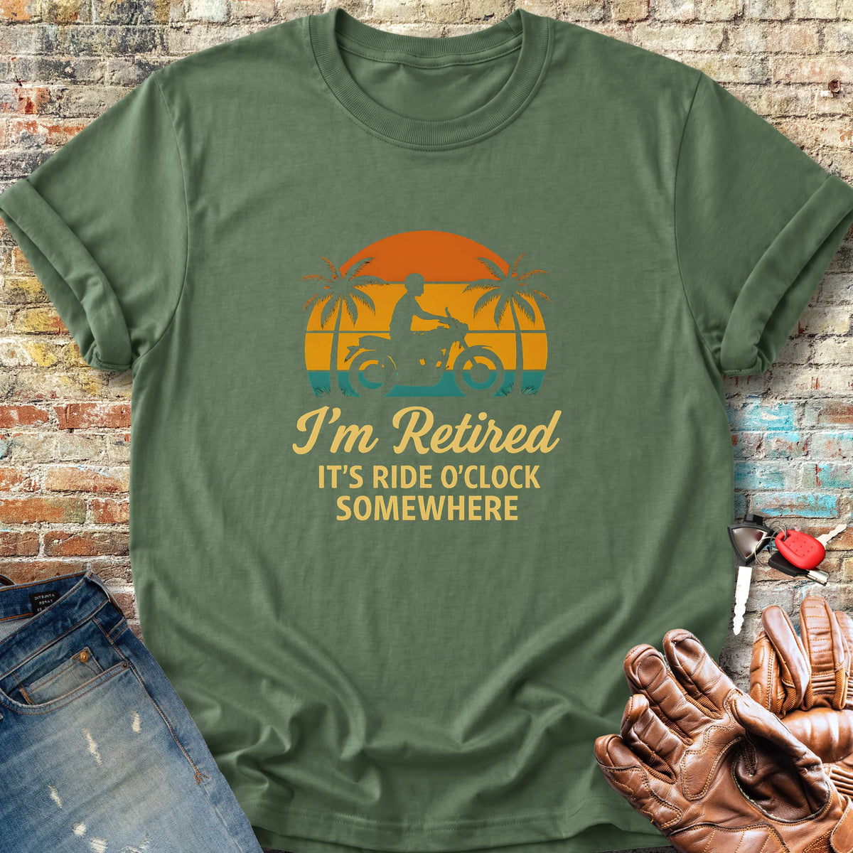 Retired o'Clock Classic T-Shirt - Military Green
