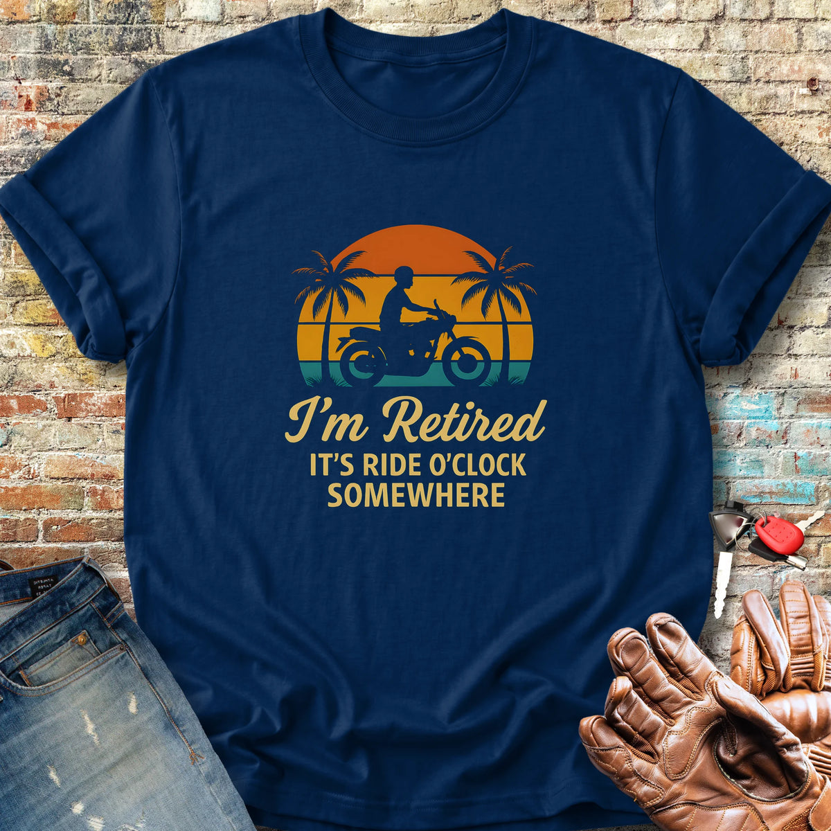 Retired o'Clock Classic T-Shirt - Navy