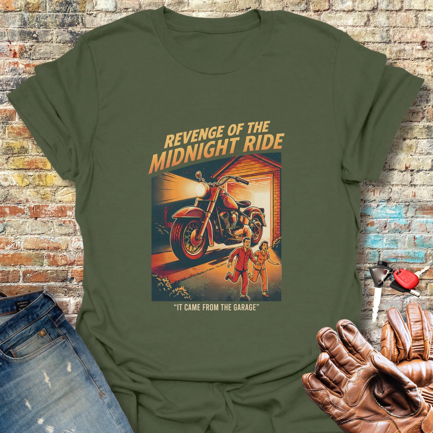 Revenge of the Midnight Ride T-Shirt - Military Green