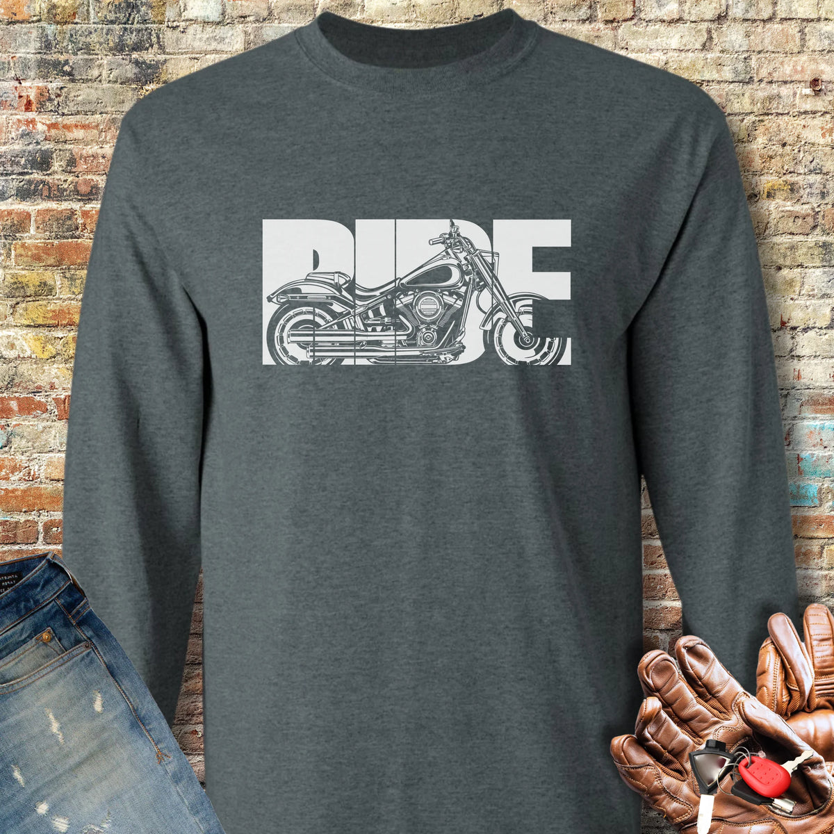 Ride Long Sleeve T-Shirt - Dark Heather