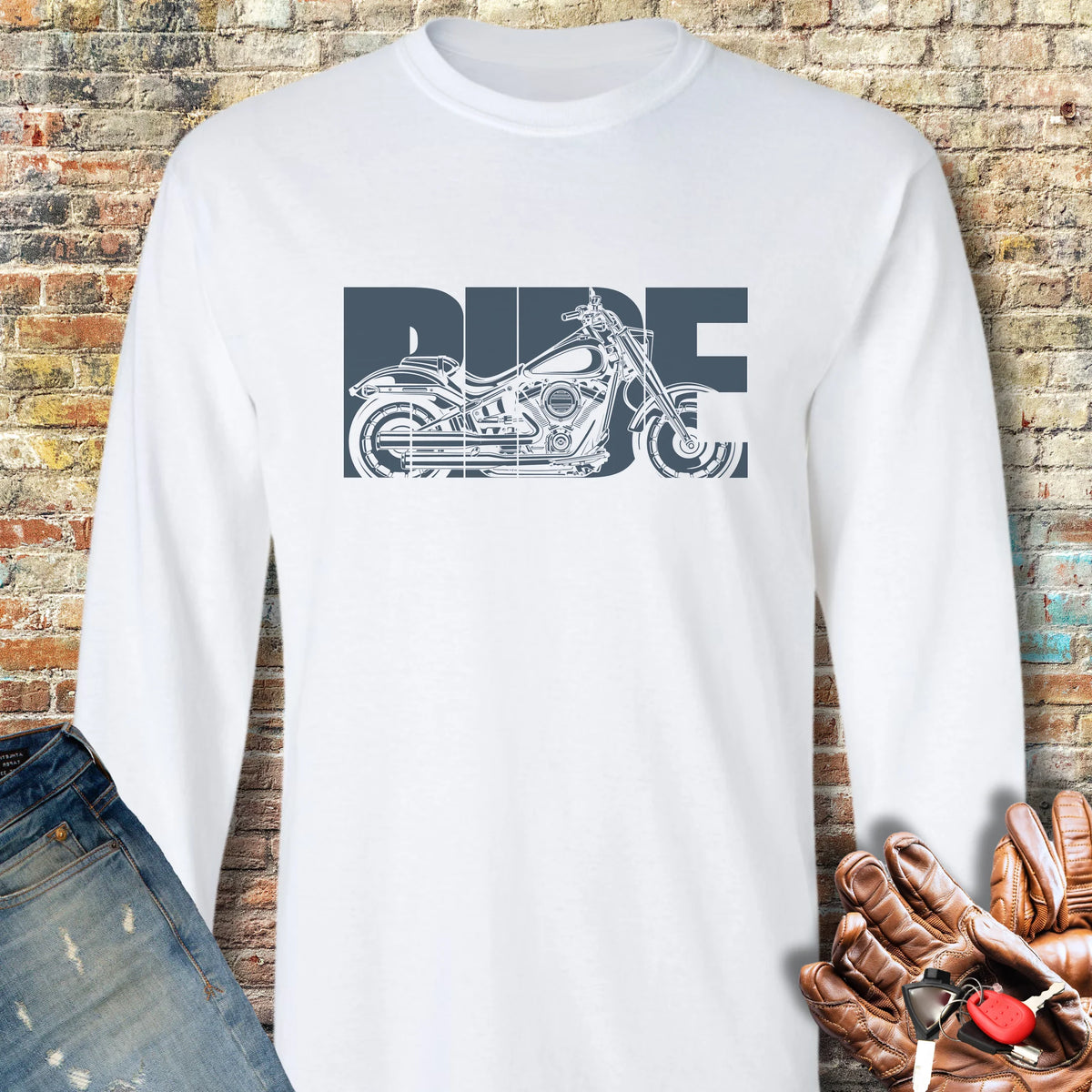 Ride Long Sleeve T-Shirt - White
