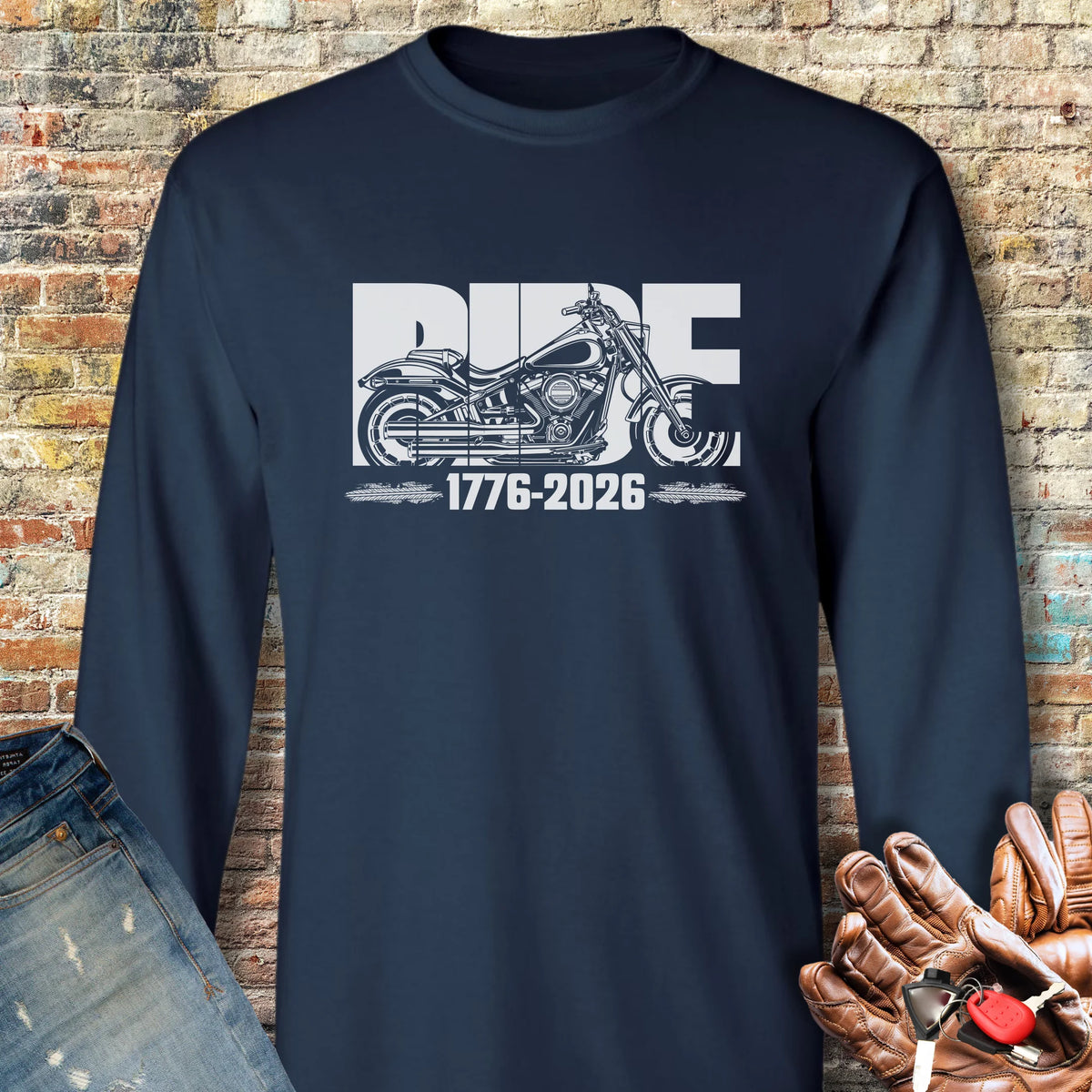 Ride 250 Long Sleeve T-Shirt - Navy