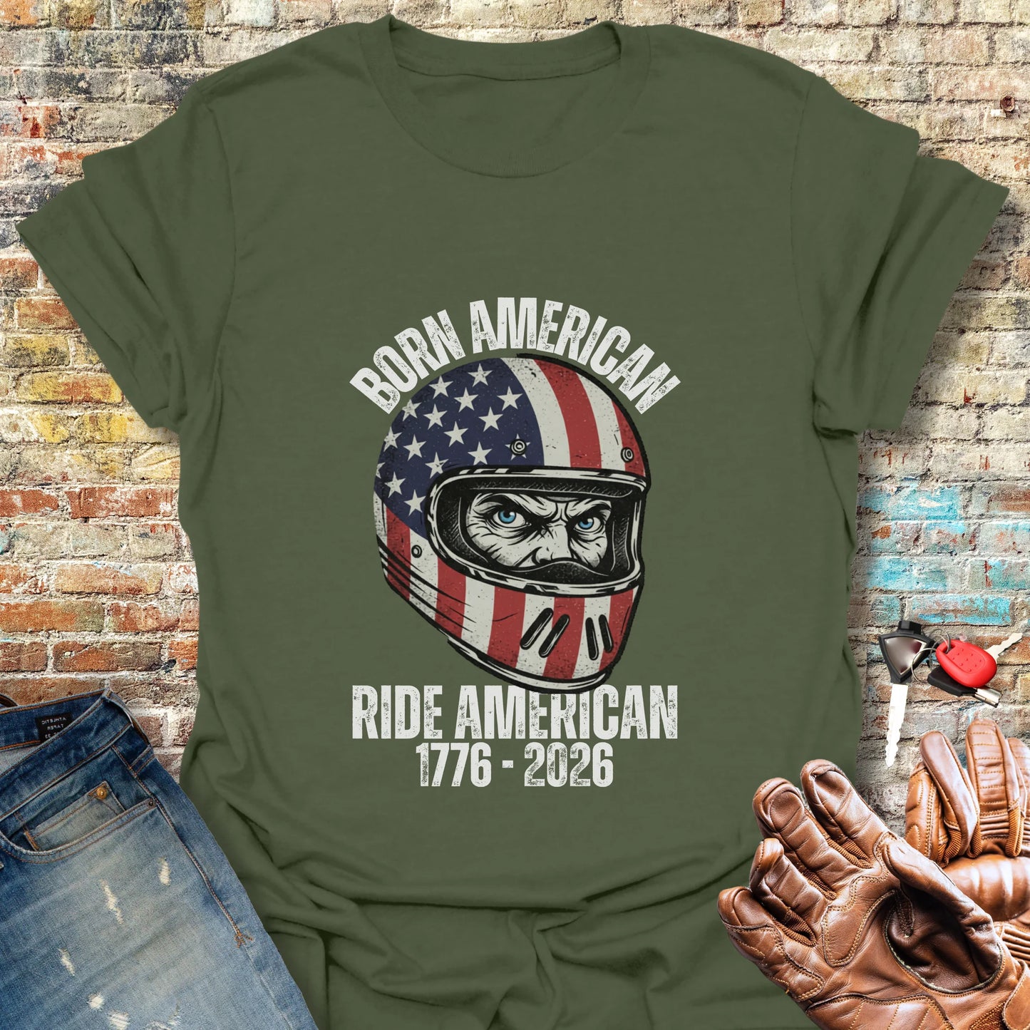 Ride American 250 T-Shirt - Military Green