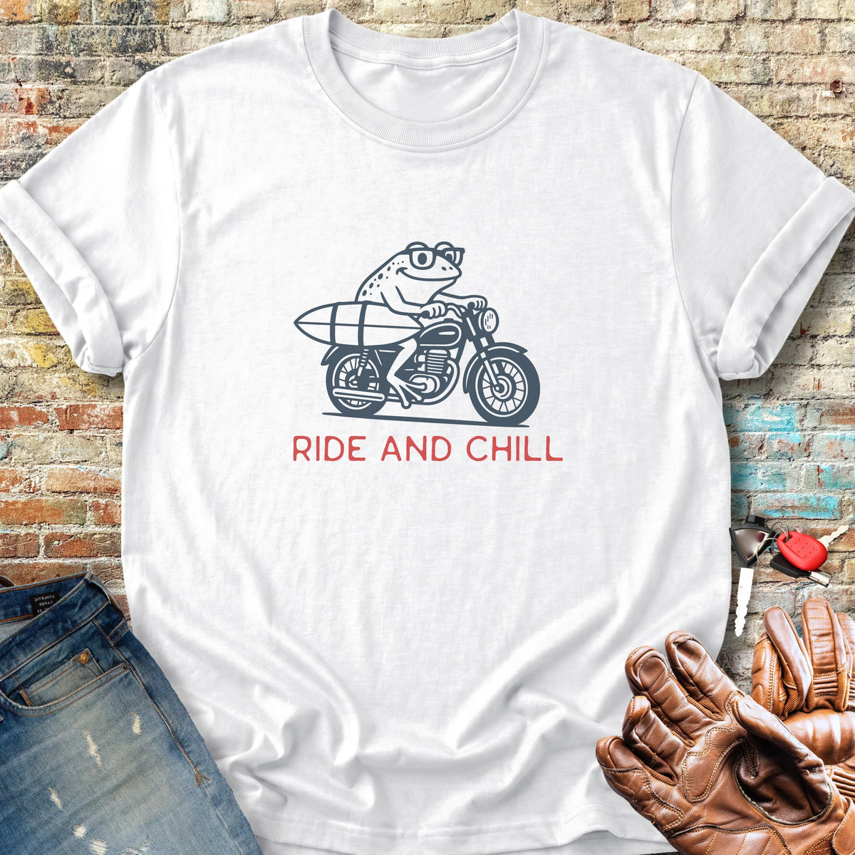 Ride & Chill Classic T-Shirt - White